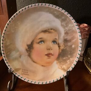 Bessie Pease Gutmann “The Snow Bird” collectors plate 1983